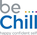 beChill-logo-grey-blue-happy-confident-self